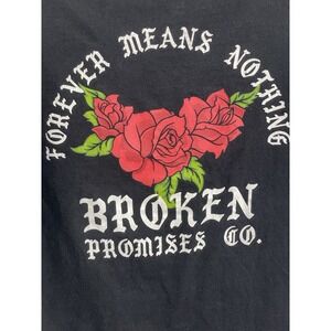 Broken Promises Co. Forever Means Nothing Roses Black Medium Grunge Street Wear